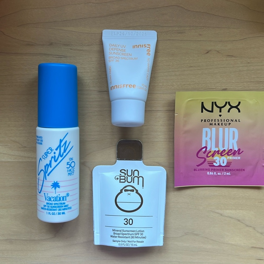NEW sunscreen bundle of 4